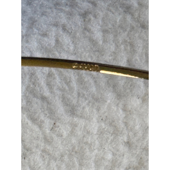 Women's vintage Avon Gold tone crystal delicate Bangle Bracelet - Picture 4 of 5